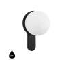 KUUL D czarna lampa ścienna / kinkiet z podwyższoną szczelnością IP44 (KLD120S0) - Ummo