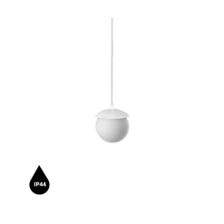 KUUL F biała sufitowa lampa wisząca z podwyższoną szczelnością IP44 (KLF111PS0) - Ummo