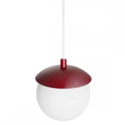 KUUL F burgundowa sufitowa lampa wisząca z podwyższoną szczelnością IP44 (KLF141PS0) - Ummo