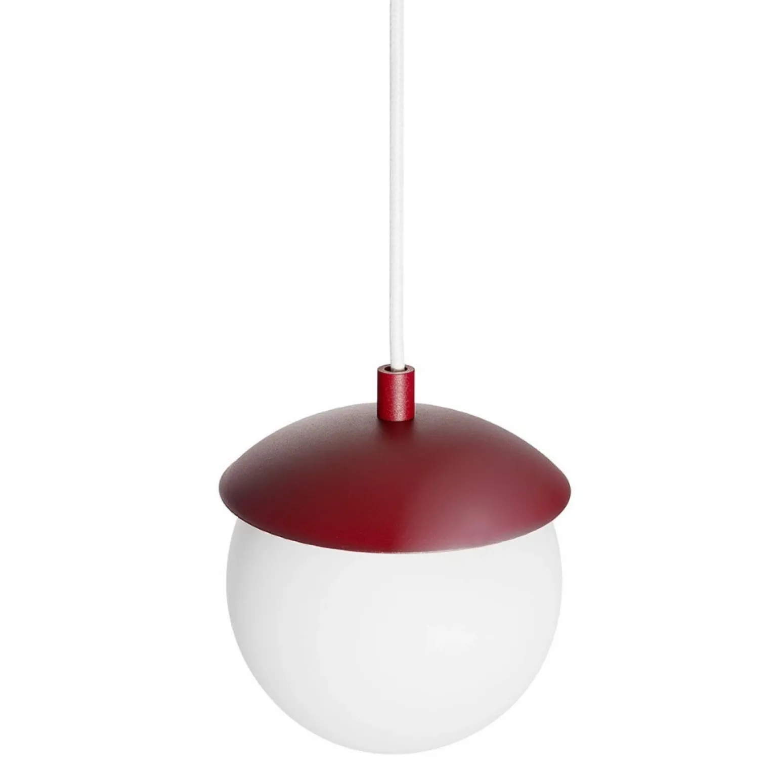 KUUL F burgundowa sufitowa lampa wisząca z podwyższoną szczelnością IP44 (KLF141PS0) - Ummo