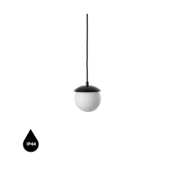 KUUL F czarna sufitowa lampa wisząca z podwyższoną szczelnością IP44 (KLF122PS0) - Ummo