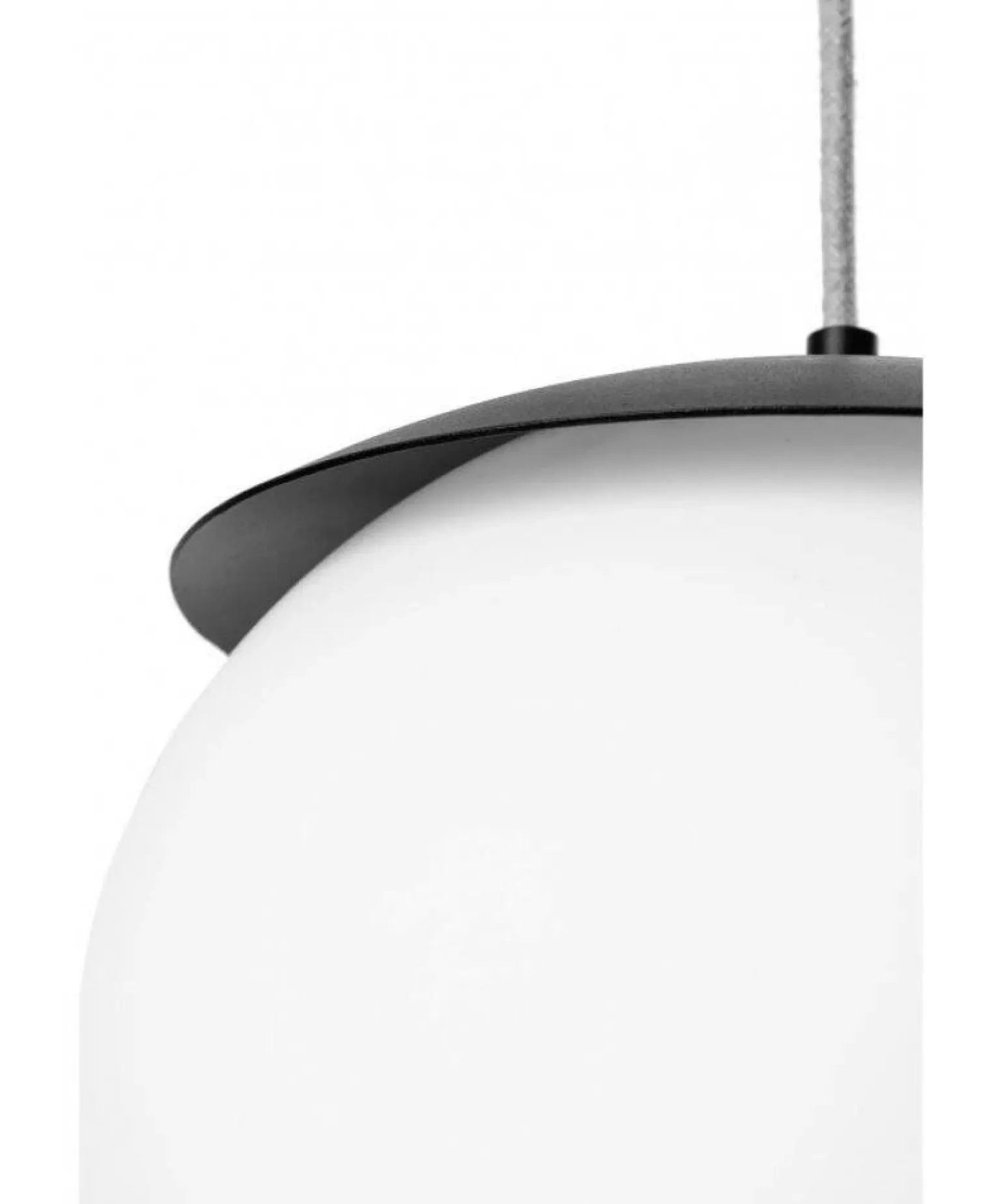 KUUL F czarna sufitowa lampa wisząca z podwyższoną szczelnością IP44 (KLF122PS0) - Ummo