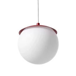 KUUL G burgundowa sufitowa lampa wisząca z podwyższoną szczelnością IP44 (KLG141PS0) - Ummo