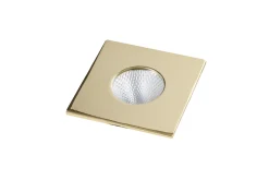 Kwadratowa lampa wpuszczana CLEAN S IP44 7W CCT SWITCH Złota (AZ5991) - Azzardo