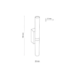 LAGOS BLACK GOLD KINKIET 2 (10145) - TK Lighting
