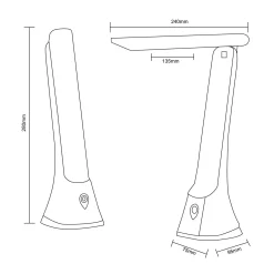 LAMPA BIURKOWA CZARNA/BLACK (SM-612-BL) - Zuma Line