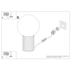 Lampa biurkowa HALO zielona oliwka (SL.1726) - Sollux Lighting