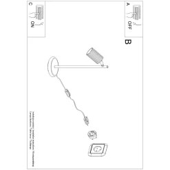 Lampa biurkowa KARBON biała (SL.1548) - Sollux Lighting