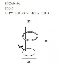 Lampa biurkowa LOZANNA (T0042) - MAXlight