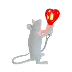 Lampa Biurkowa Myszka Topo Biała (TL0102) - Yaskr