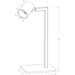 Lampa biurkowa SNOW biała (LP-731/1T WH) - Light Prestige