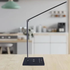 Lampa biurkowa z ładowaniem indukcyjnym VARIO BLACK LED (ML8866) - Milagro