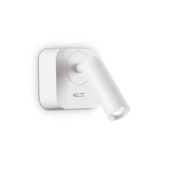 Lampa ścienna / Kinkiet BEAN Biały (BEAN_AP_SQUARE_BIANCO) - Ideal Lux