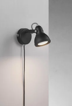 Lampa ścienna ASLAK Nordlux GU10 35W Metal Czarny