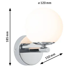 Lampa ścienna łazienkowa GOVE LED 5W 400lm 3000K IP44 230V chrom satyna / metal (PL71067) - PAULMANN