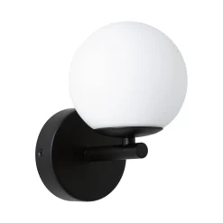 Lampa ścienna łazienkowa GOVE LED 5W 400lm 3000K IP44 230V czarny matowy / metal / szkło (PL71074) - PAULMANN