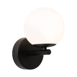Lampa ścienna łazienkowa GOVE LED 5W 400lm 3000K IP44 230V czarny matowy / metal / szkło (PL71074) - PAULMANN