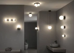 Lampa ścienna łazienkowa GOVE LED 5W 400lm 3000K IP44 230V czarny matowy / metal / szkło (PL71074) - PAULMANN