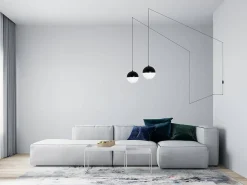 Lampa ścienna BOWL DUO czarna (MSE010100152) - Moosee