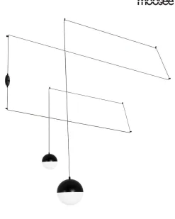 Lampa ścienna BOWL DUO czarna (MSE010100152) - Moosee