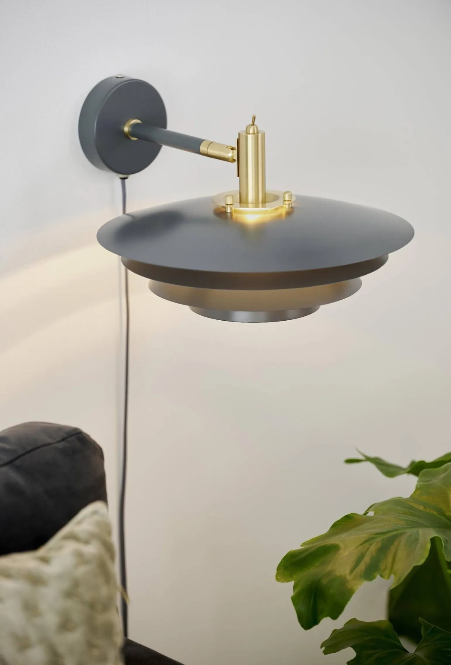 Lampa ścienna BRETAGNE Nordlux G9 25W Metal Szary