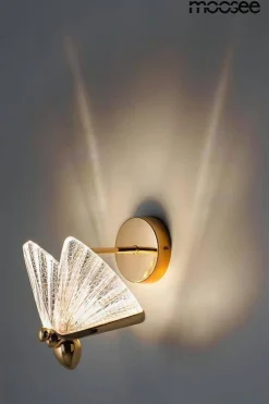 Lampa ścienna BUTTERFLY S złota (MSE010100323) - Moosee
