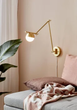 Lampa ścienna CONTINA Nordlux G9 5W Metal Mosiądz