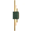 Lampa ścienna ELLIE LED marmurowa zielono złota 50 cm (ST-7007W-GREEN) - Step into Design