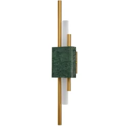 Lampa ścienna ELLIE LED marmurowa zielono złota 50 cm (ST-7007W-GREEN) - Step into Design