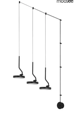 Lampa ścienna FLAT 3 czarna (MSE010100385) - Moosee