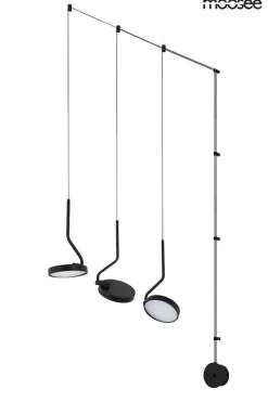 Lampa ścienna FLAT 3 czarna (MSE010100385) - Moosee