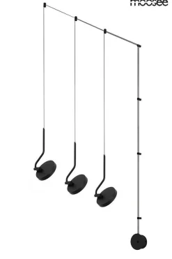 Lampa ścienna FLAT 3 czarna (MSE010100385) - Moosee