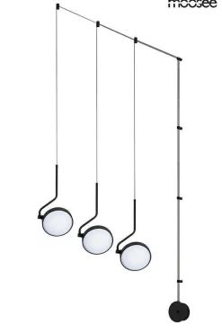 Lampa ścienna FLAT 3 czarna (MSE010100385) - Moosee
