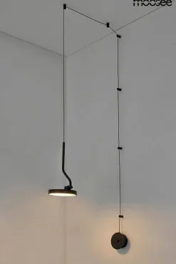 Lampa ścienna FLAT czarna (MSE010100384) - Moosee