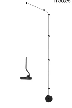 Lampa ścienna FLAT czarna (MSE010100384) - Moosee