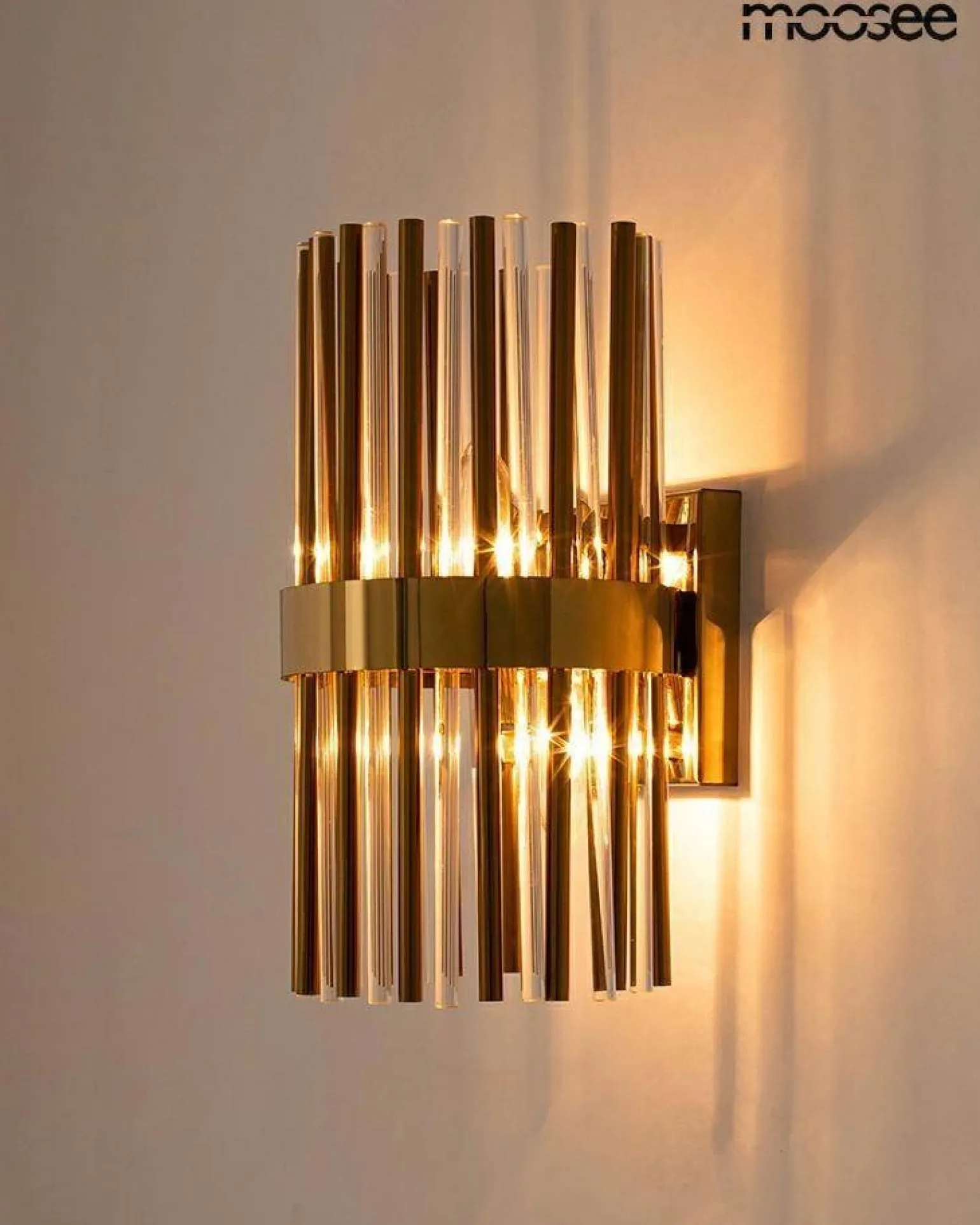 Lampa ścienna GARDA złota (MSE1501100336) - Moosee