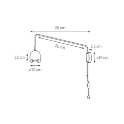 Lampa ścienna GASPAR (21054102) - Kaspa