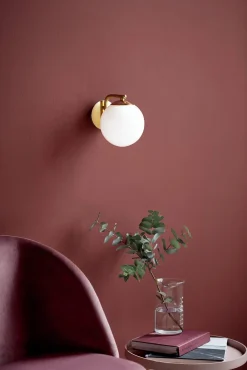 Lampa ścienna GRANT Nordlux E14 40W Szkło Mosiądz