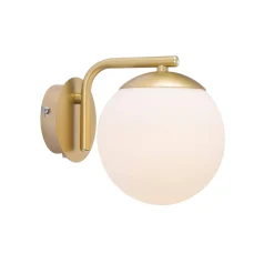Lampa ścienna GRANT Nordlux E14 40W Szkło Mosiądz