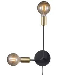 Lampa ścienna JOSEFINE Nordlux E27 25W Metal Czarny mat