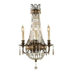 Lampa ścienna, kinkiet BELLINI kol. ANTYCZNY BRĄZ (FE/BELLINI/W3) - Feiss- Elstead Lighting