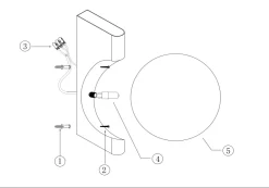 Lampa ścienna (kinkiet) Avant-garde (MOD324WL-01BS) - Maytoni