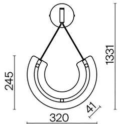 Lampa ścienna, kinkiet Maya (P091WL-L18G3K) - Maytoni