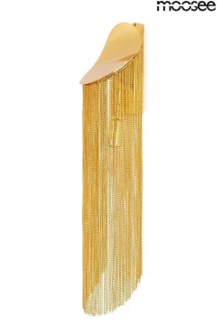 Lampa ścienna LAMBADA łańcuszki złota (MSE010100374) - Moosee
