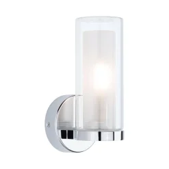 Lampa ścienna LUENA E14 max. 20W IP44 230V szkło chrom / metal (PL71076) - PAULMANN
