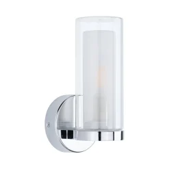 Lampa ścienna LUENA E14 max. 20W IP44 230V szkło chrom / metal (PL71076) - PAULMANN