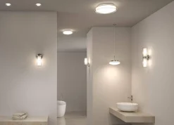 Lampa ścienna LUENA E14 max. 2x20W IP44 230V szkło chrom / metal (PL71077) - PAULMANN