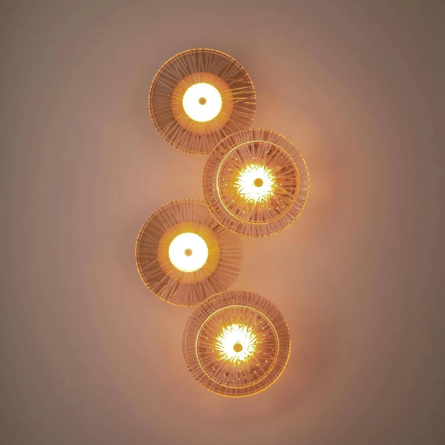 Lampa ścienna LUXIO-4 LED bursztynowa 32 cm (ST-3315-4 copper) - Step into Design