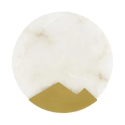 Lampa ścienna MARMO biały marmum i mosiądz 20cm (ST-3961) - Step into Design