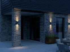 Lampa ścienna NICO Nordlux GU10 2x35W Aluminium Czarny